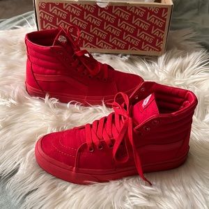 Red high top vans